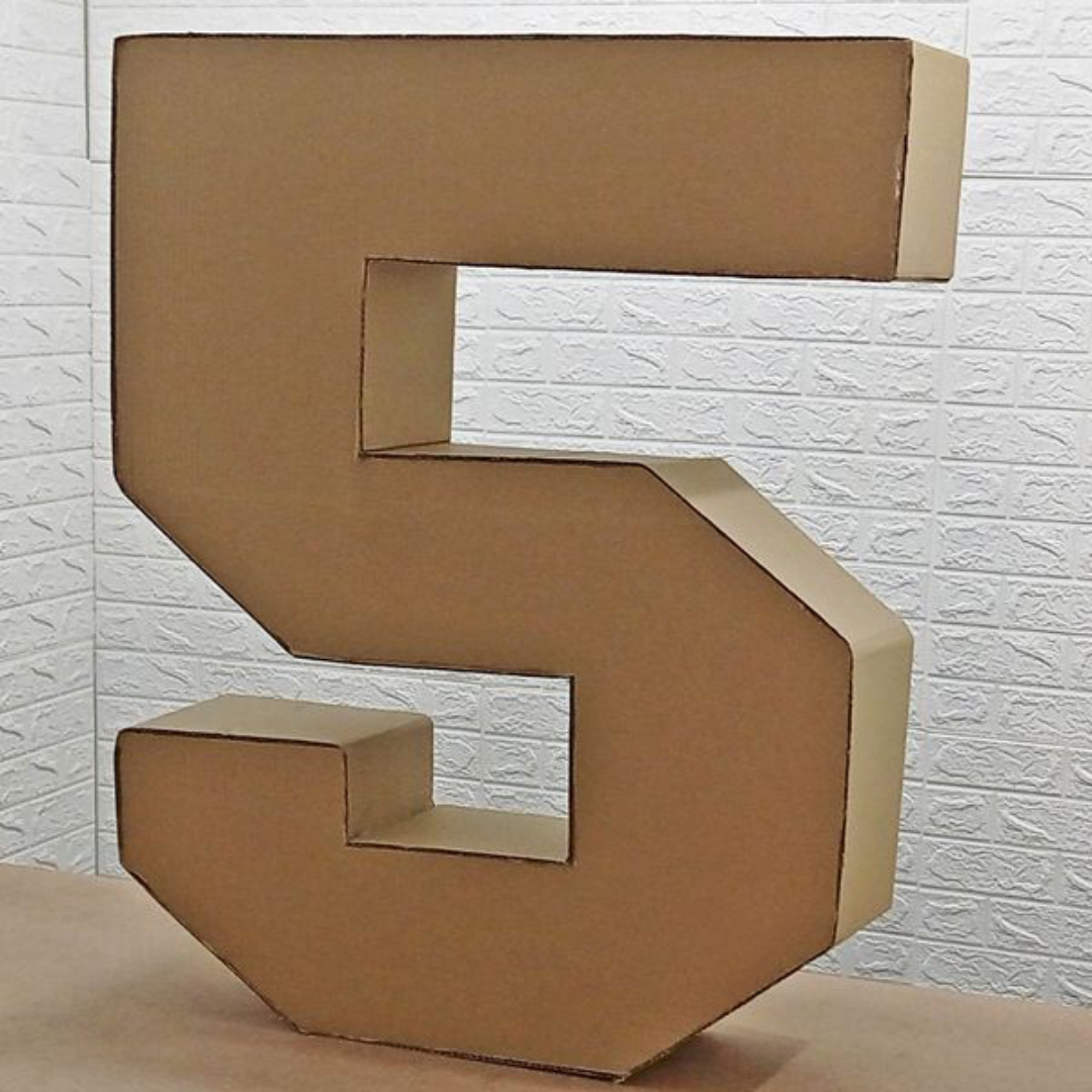 Moldes Número 5 Gigante