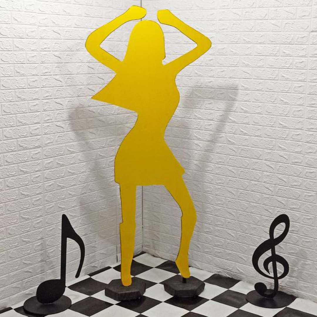 Moldes Silhueta Feminina Balada Neon