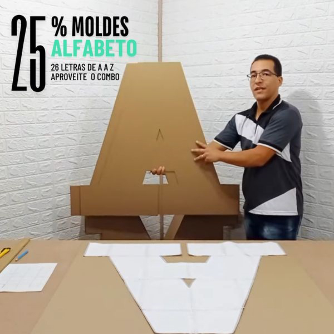 Moldes Letras do Alfabeto A a Z