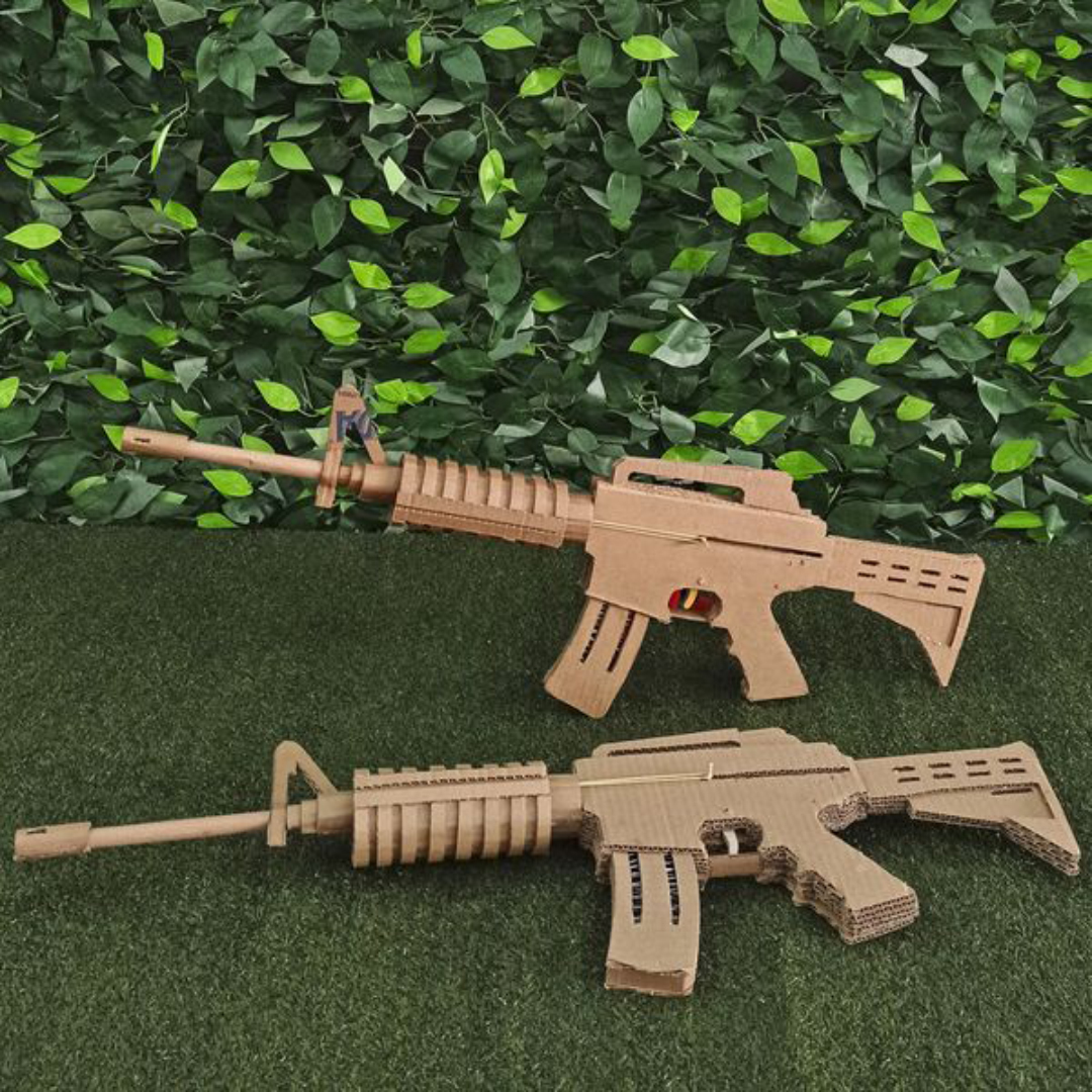 Moldes Arma M4A1 Papelão