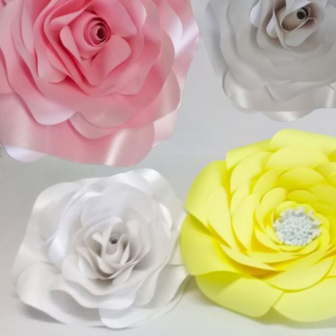 Moldes Flores Gigantes de Papel