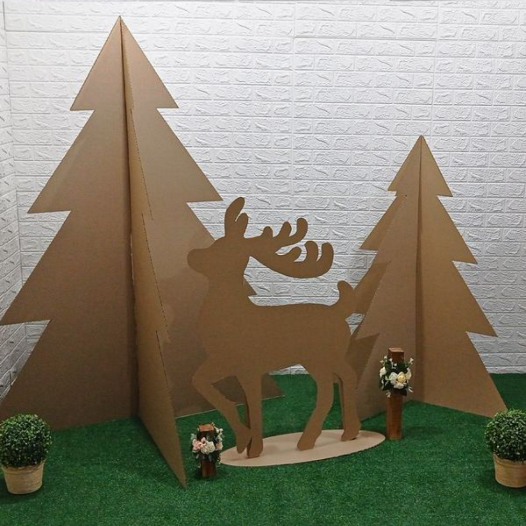 Moldes Árvores e Rena